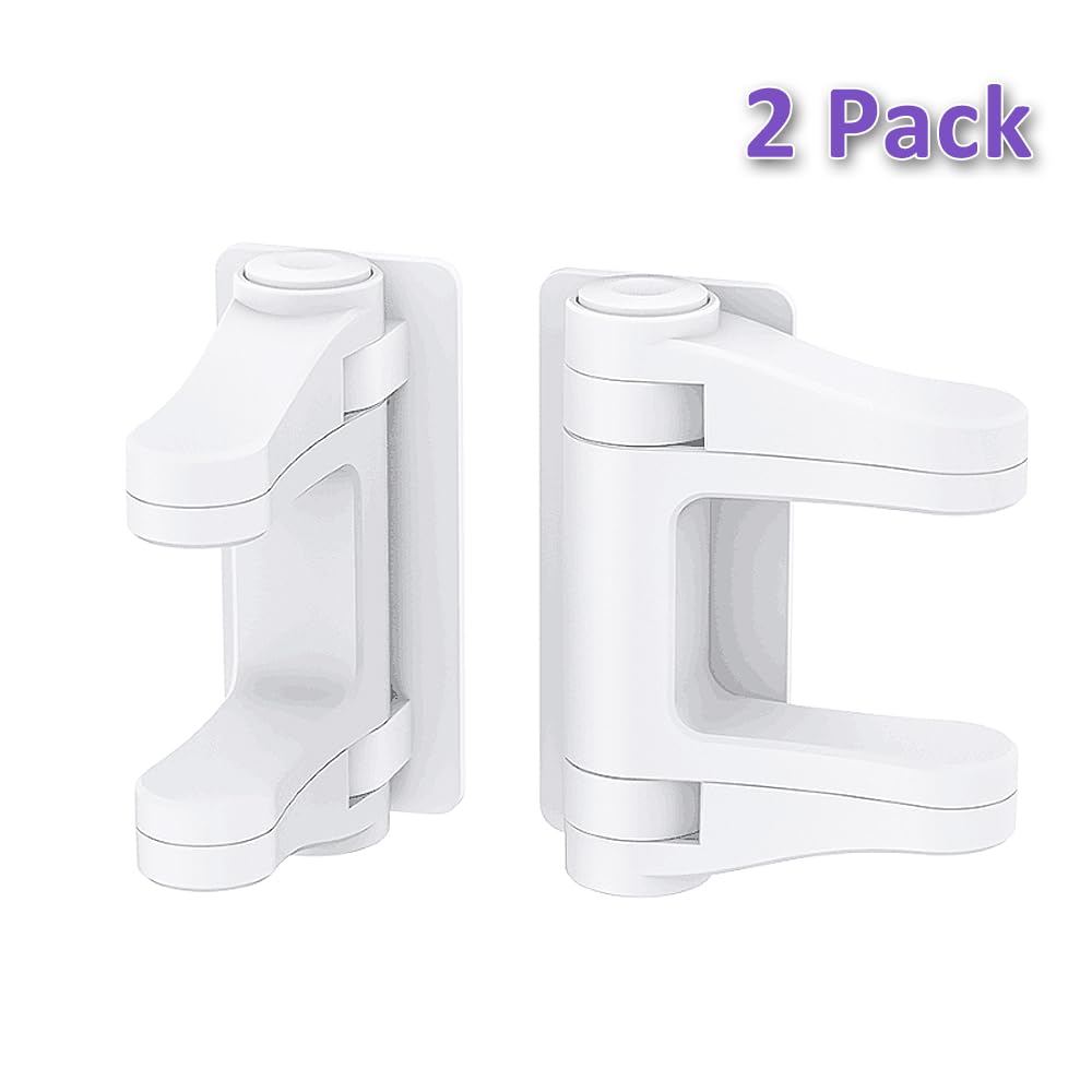 Flyaway white finish blends with modern interiors while enhancing door safety