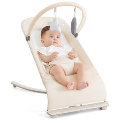 Flyboss 3-in-1 baby bouncer newborn seat offers gentle support for early naps.