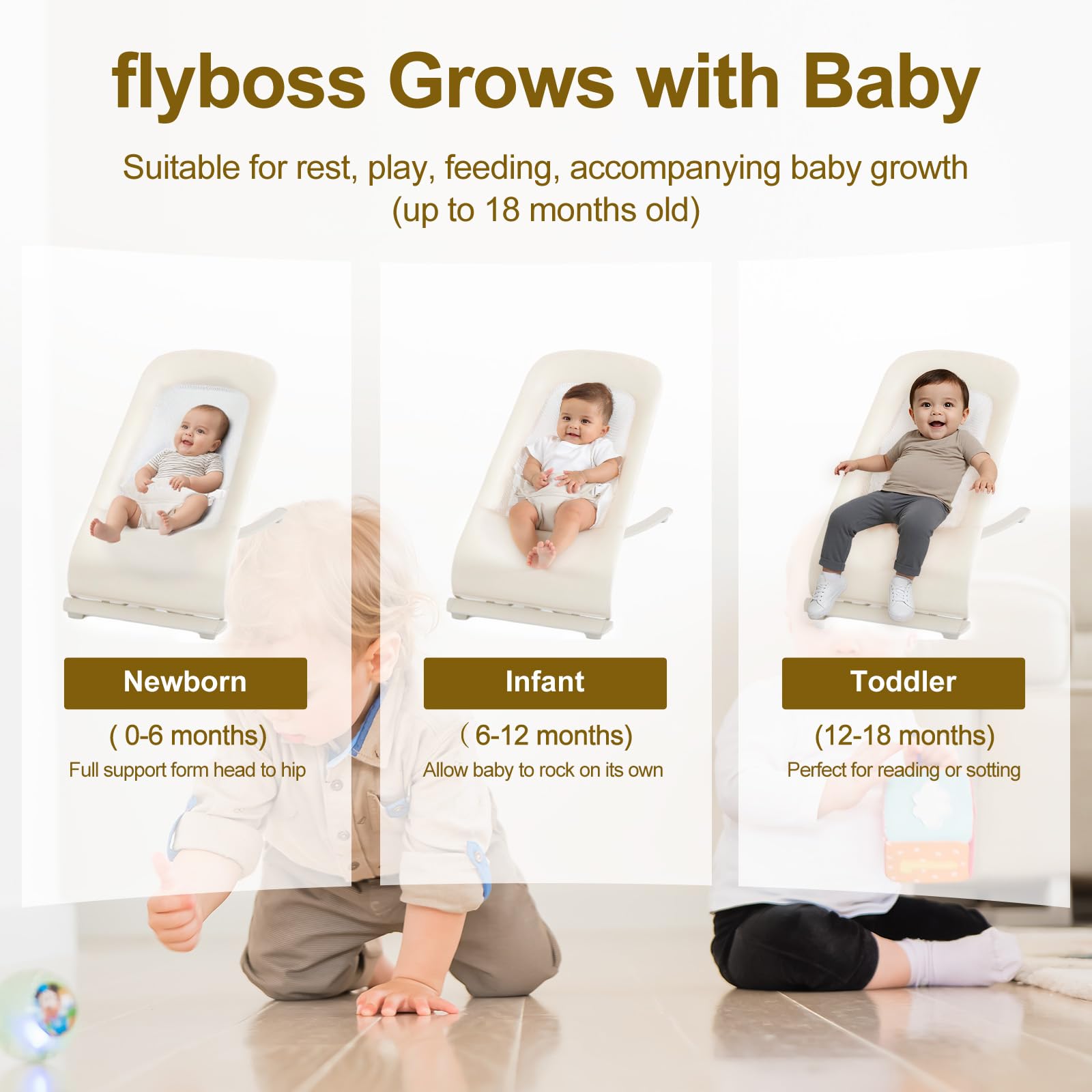 Flyboss natural vibration feature provides soothing motion for calm moments.