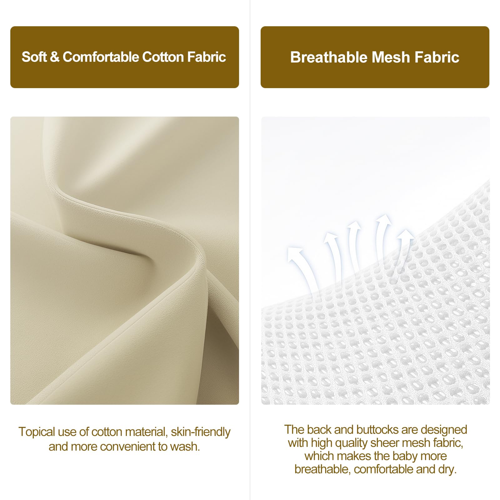 Flyboss oatmeal khaki color complements modern nurseries.