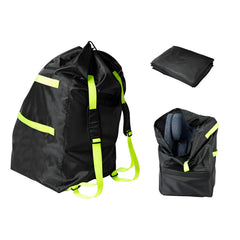 Flylin car seat travel bag opened for convenient gate-check travel.