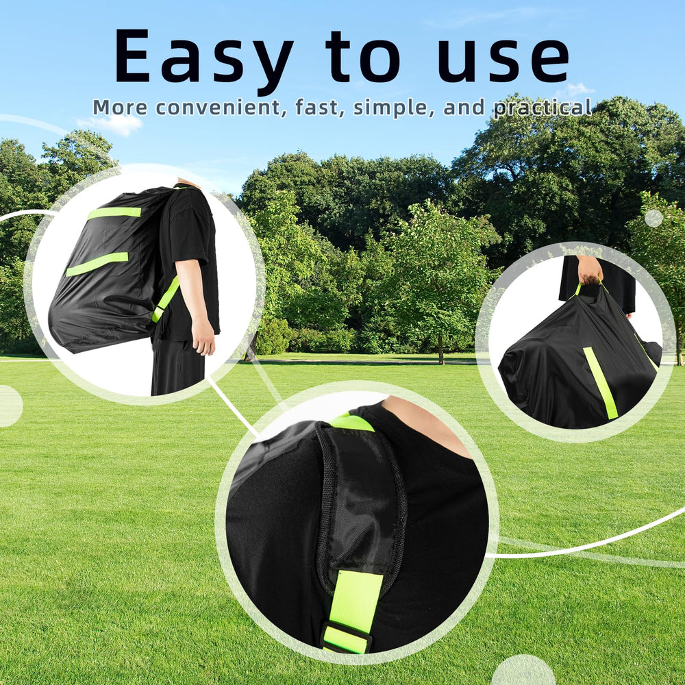 Flylin car seat travel bag shields stroller during transit.
