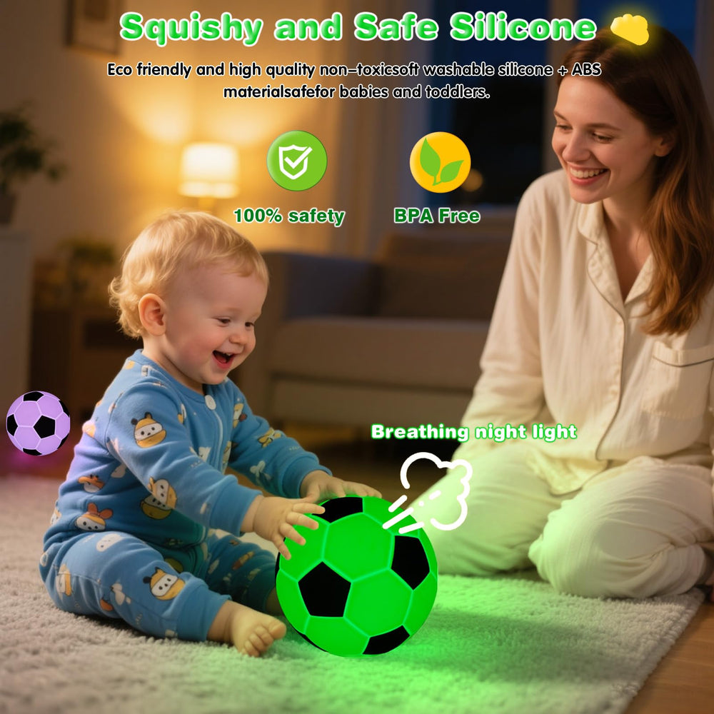 FlyonSea 5.12-inch silicone soccer ball design doubles as decor and stress-relief.