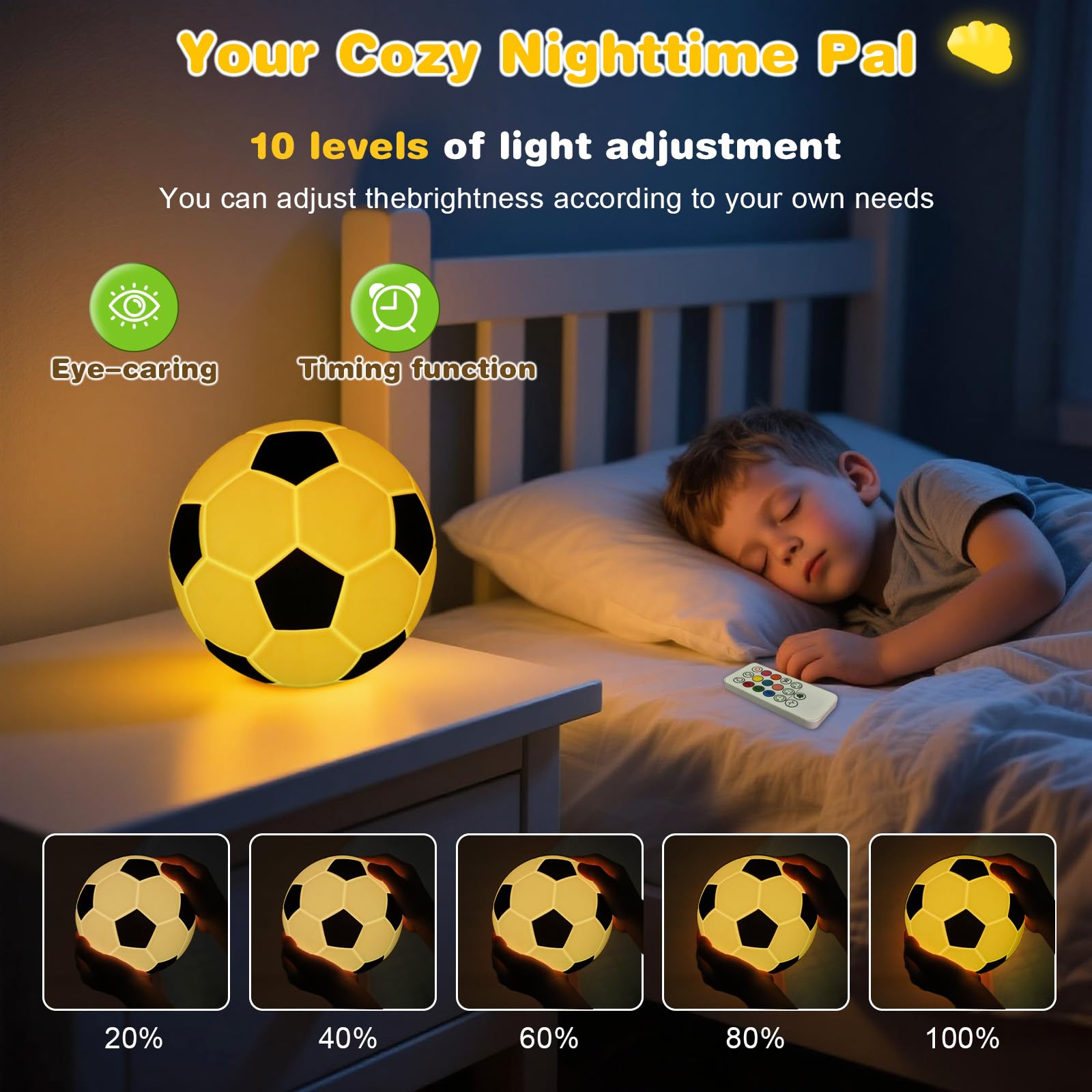 FlyonSea USB-C rechargeable battery powers cordless use for bedtime play.
