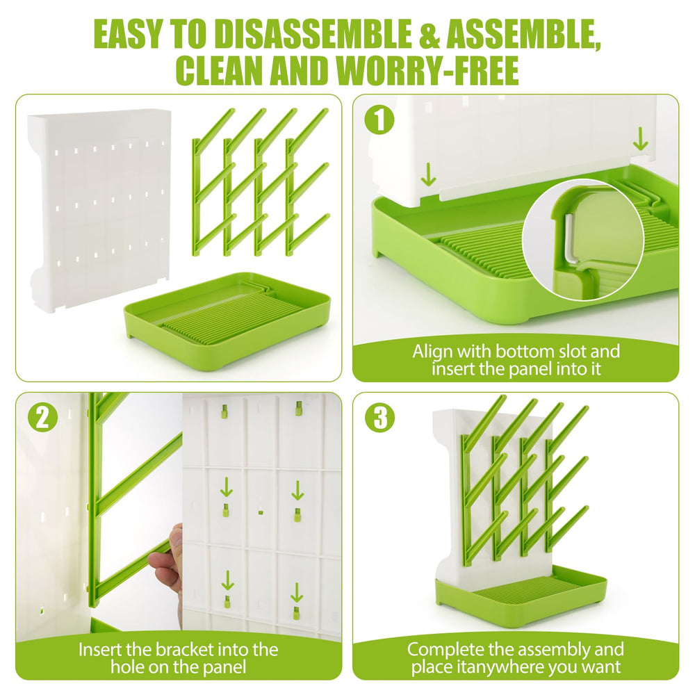 Compact Flysich rack holds 12 bottles while saving counter space