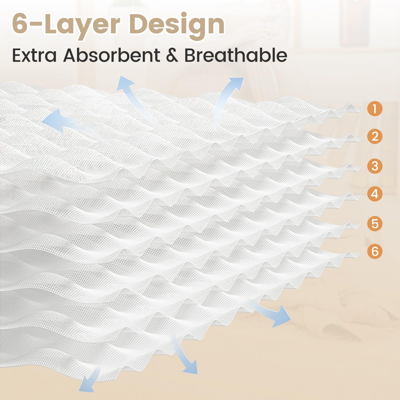 Fmebaby 6-layer muslin towel durability and absorbency