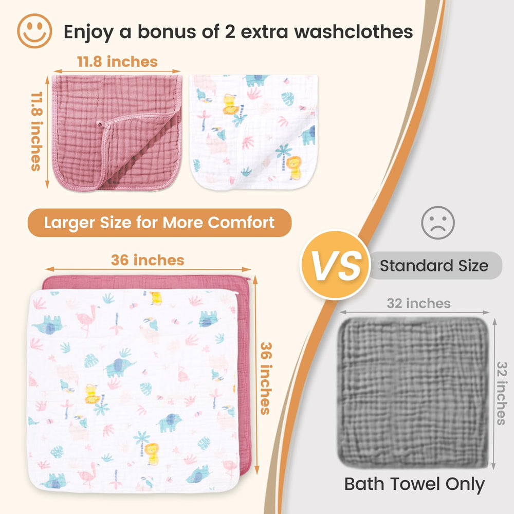 Fmebaby muslin towel close-up showing soft texture for babies