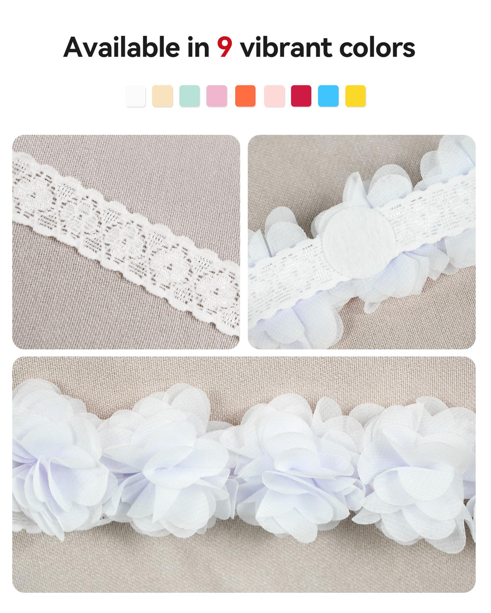 Fmeida headband styled with a wedding outfit in white for a princess