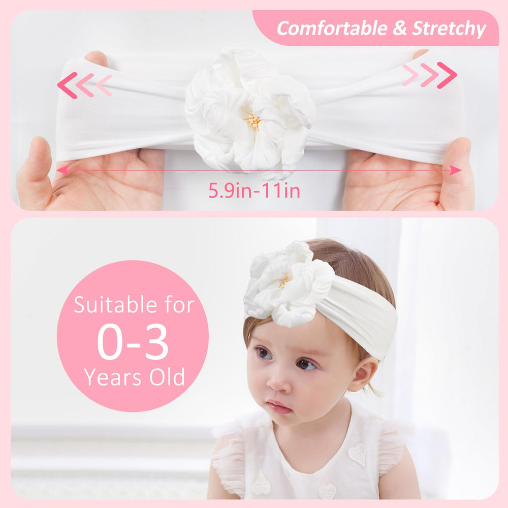 Fmeida nylon headband soft stretch blue demonstrates comfortable wear for daily outfits