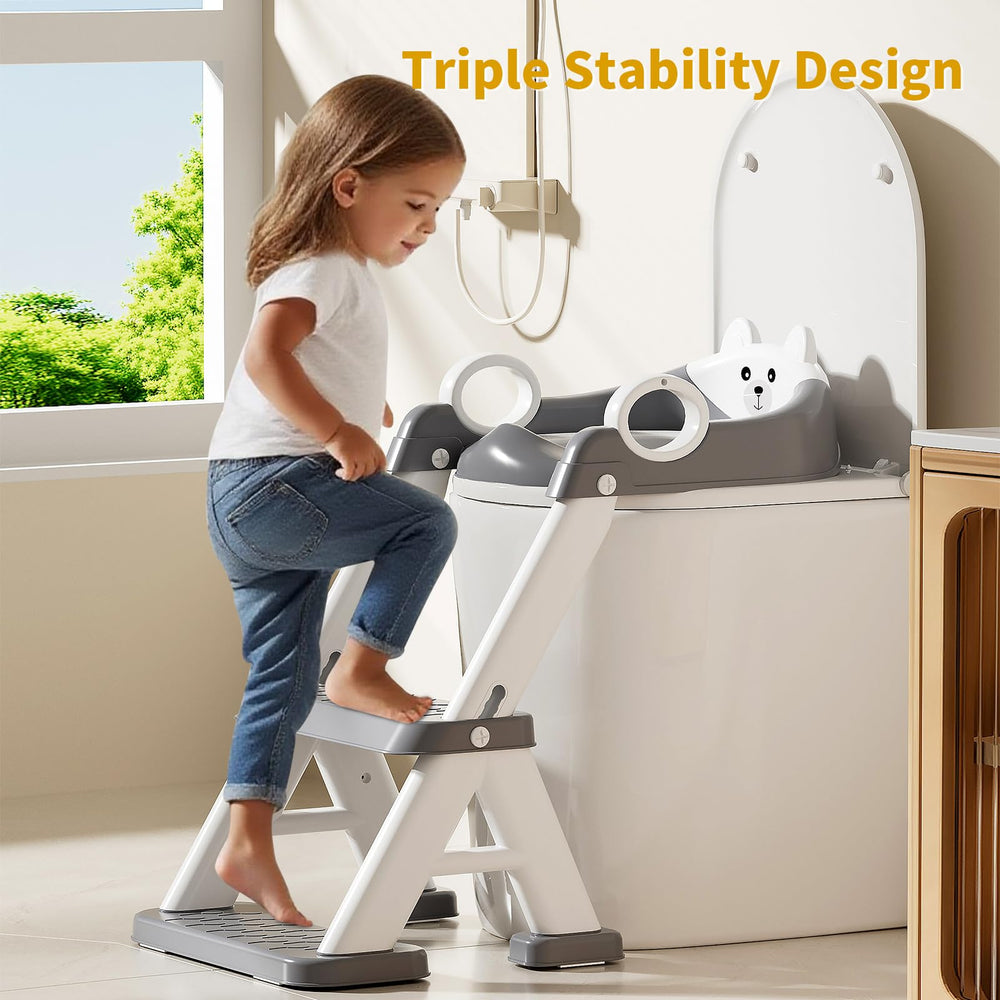 Fnaumdol Potty Training Seat triangular stability ensures solid grip during training.