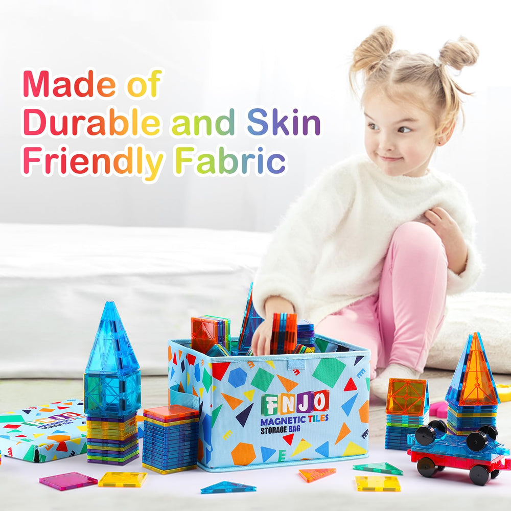 FNJO toy storage bin in playroom aids quick cleanup.