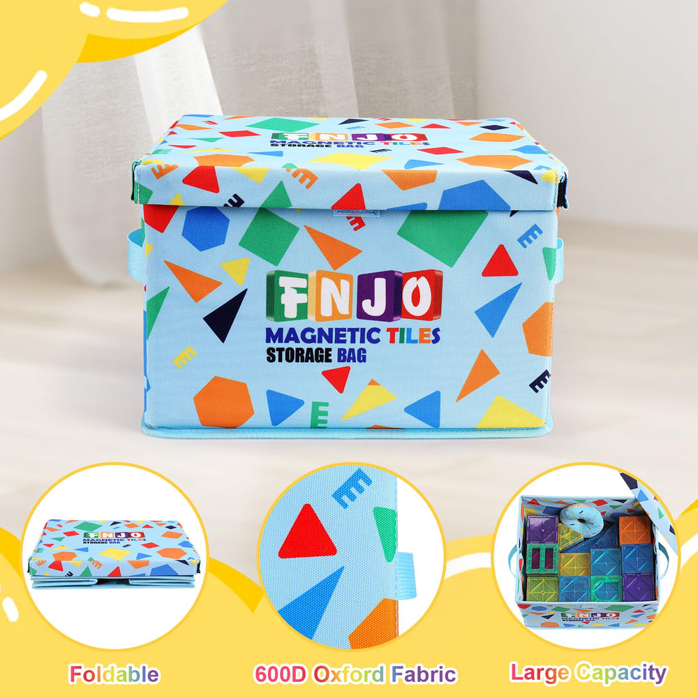 FNJO toy storage bin stylish design complements playroom décor.