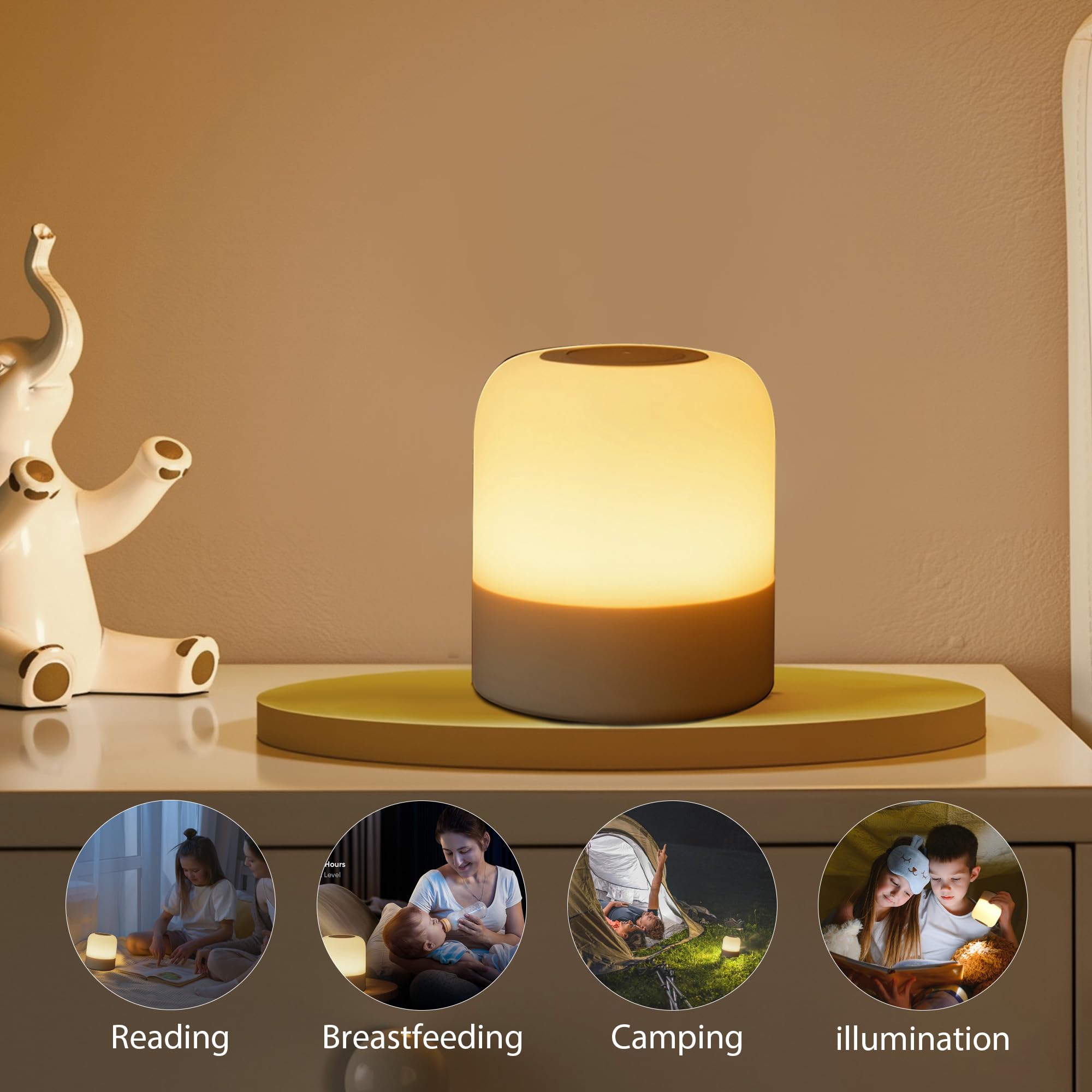 FNMYCO child-friendly night light for calm nights