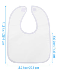 Foaincore white baby bib pack shot highlighting bulk value for daily feeding and playtime