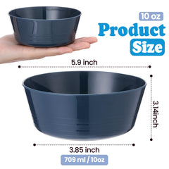 Foaincore bowls stacked neatly showing space saving design