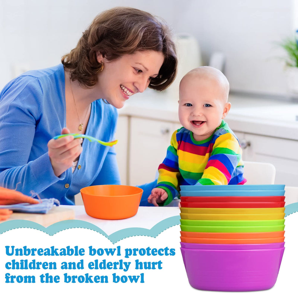 Foaincore Kids Bowls green 10oz sturdy for cereals and fruit