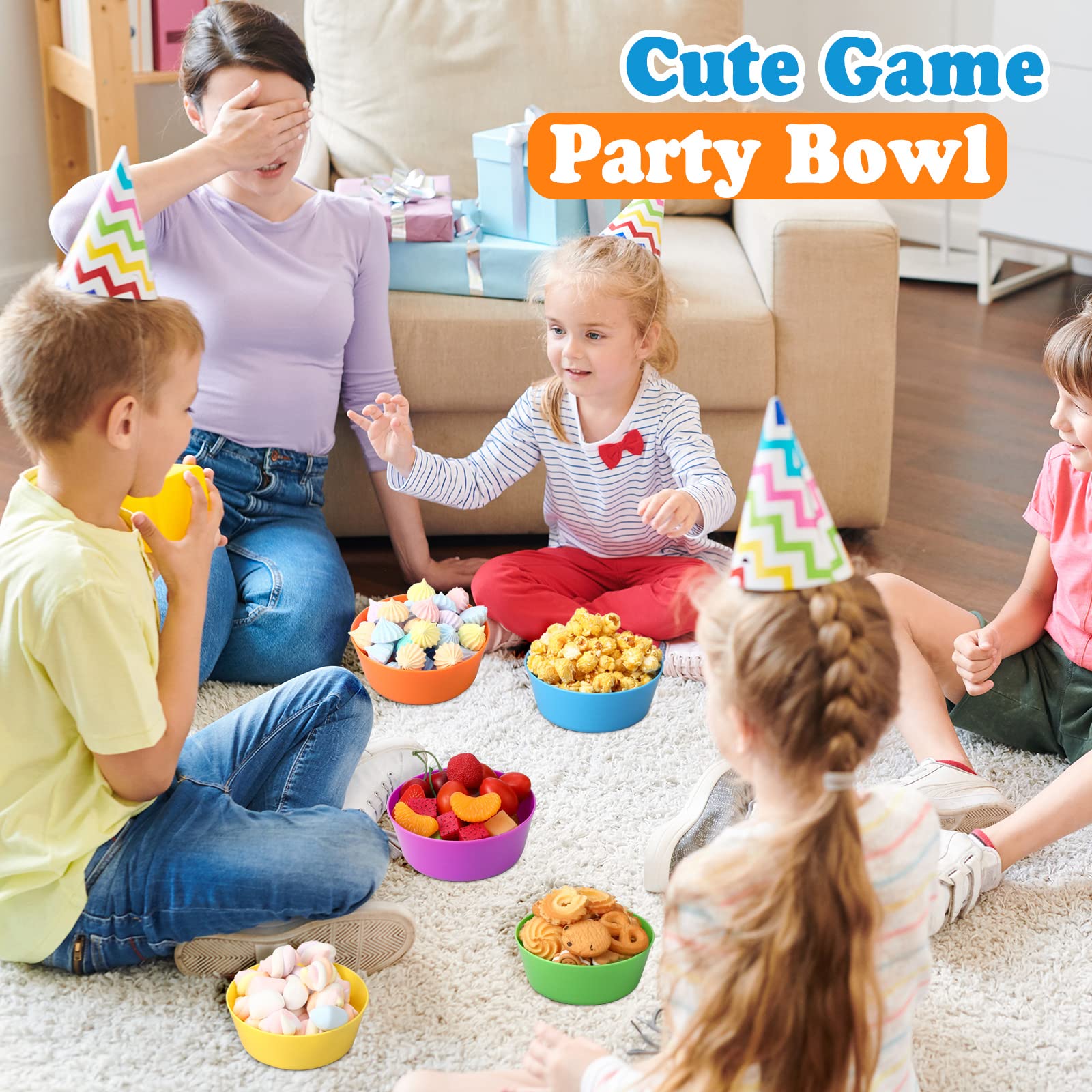 Foaincore Kids Bowls orange 10oz durable for soups and snacks