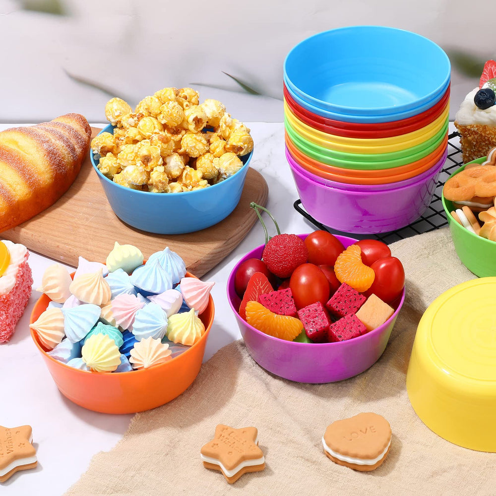 Foaincore Kids Bowls purple 10oz stackable for easy storage and serving