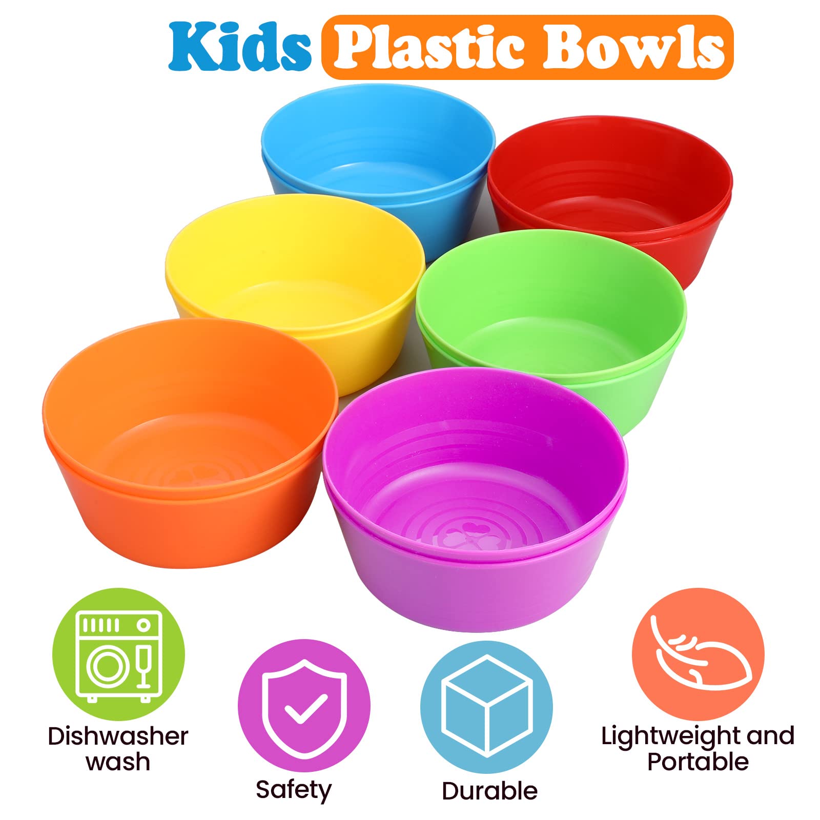 Foaincore Kids Bowls yellow 10oz brighten lunchtime and family picnics