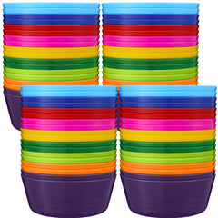 Foaincore 10 oz kids plastic bowls set in bright colors for everyday meals