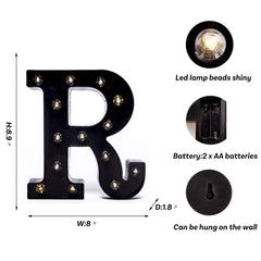 Foaky alphabet LED sign for versatile home decoration on shelves or mantels