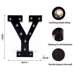 Foaky alphabetic LED lights offer flexible message options in a compact form.