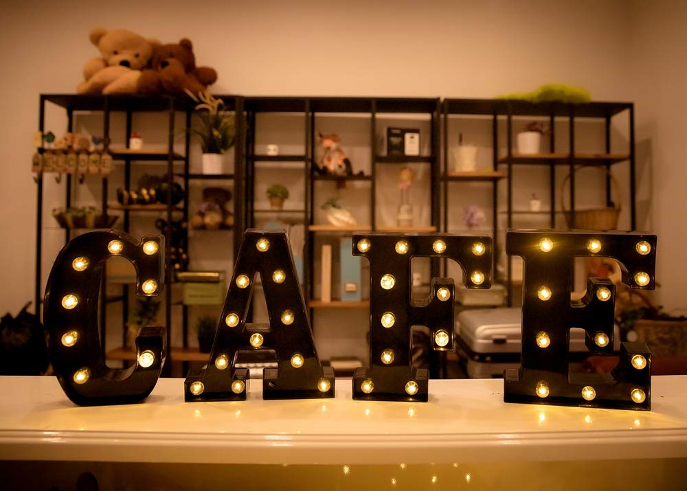 Foaky Christmas party marquee light adding whimsical focal point