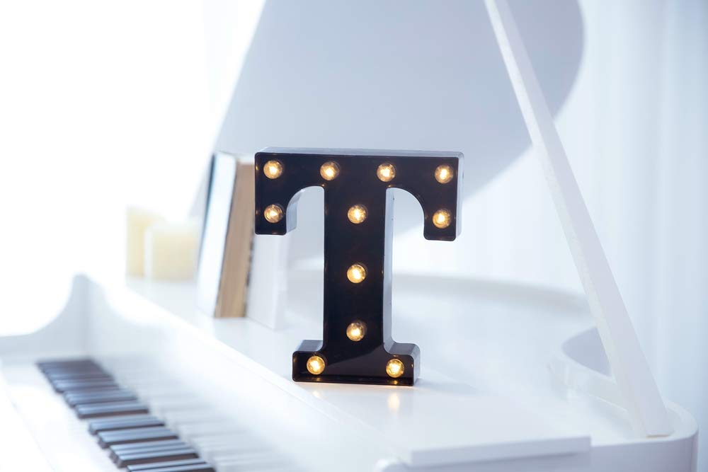 Foaky LED marquee number lights wall-mount ready for easy backdrop decoration.