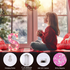 Foaky LED subtitle lamp in pink used as night light