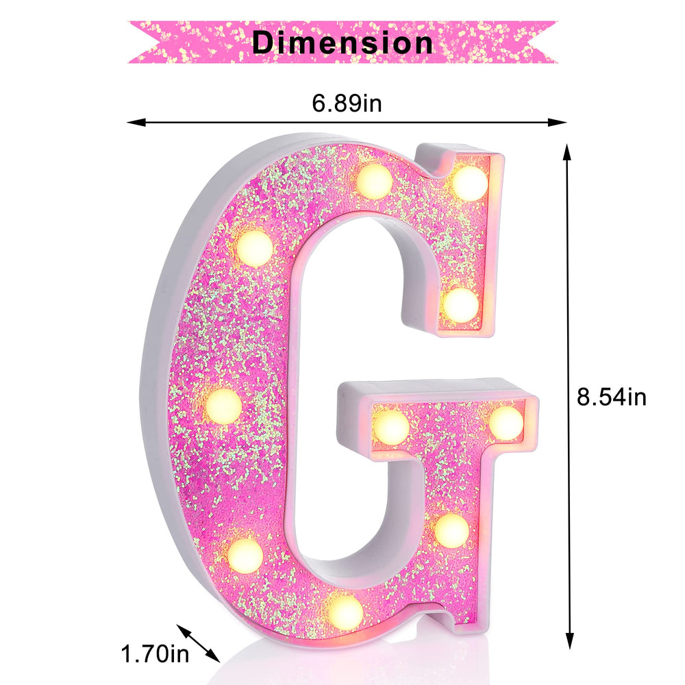 Foaky pink letters feature a back keyhole for easy wall hanging.