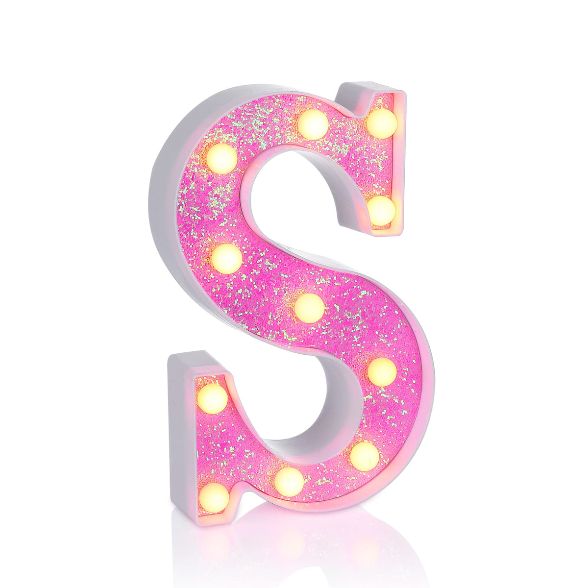 Foaky pink light up letters sign for chic party décor and night lighting