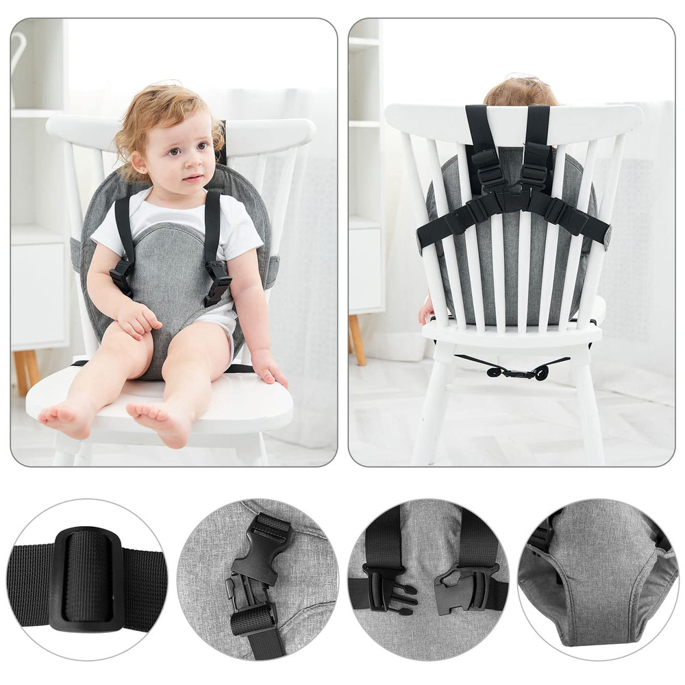 Focefec high chair booster seat compatible with many chair styles.