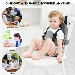 Focefec buckles enable quick, secure setup on various high chairs.