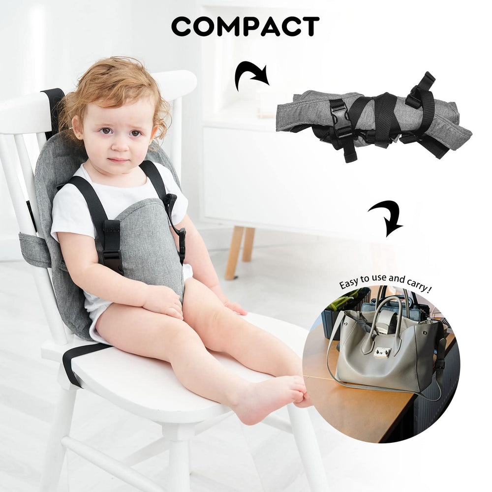Focefec travel-ready booster aids dining on the go for families.