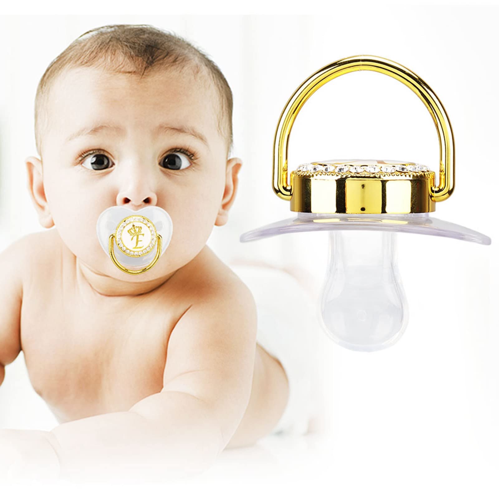 Focket curved arc design clip reduces nose friction for comfortable baby use.