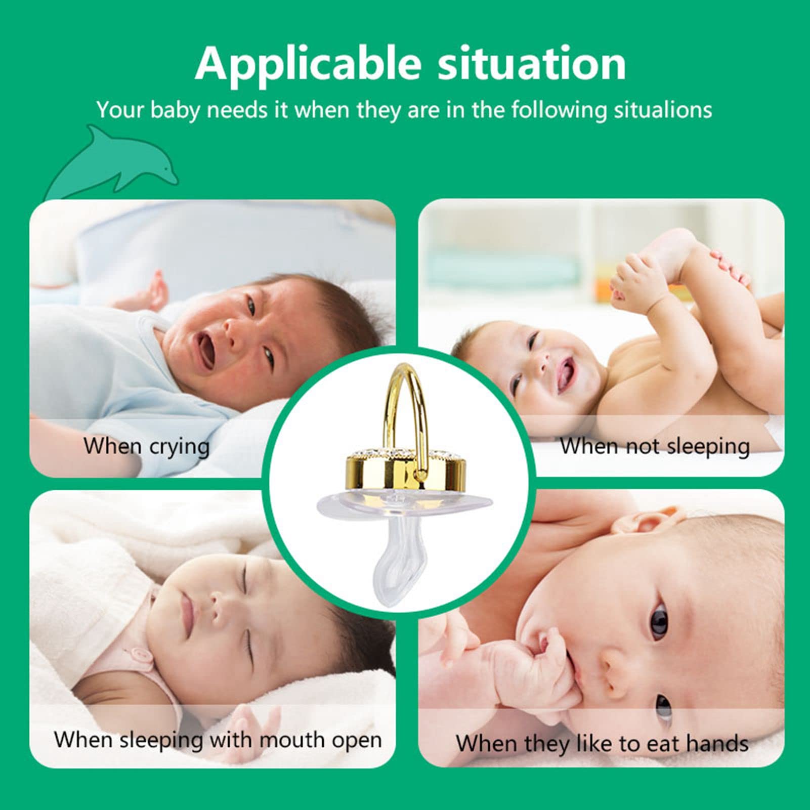 Focket pacifier clip for baby girl with bling adds charm and pull-free handling.