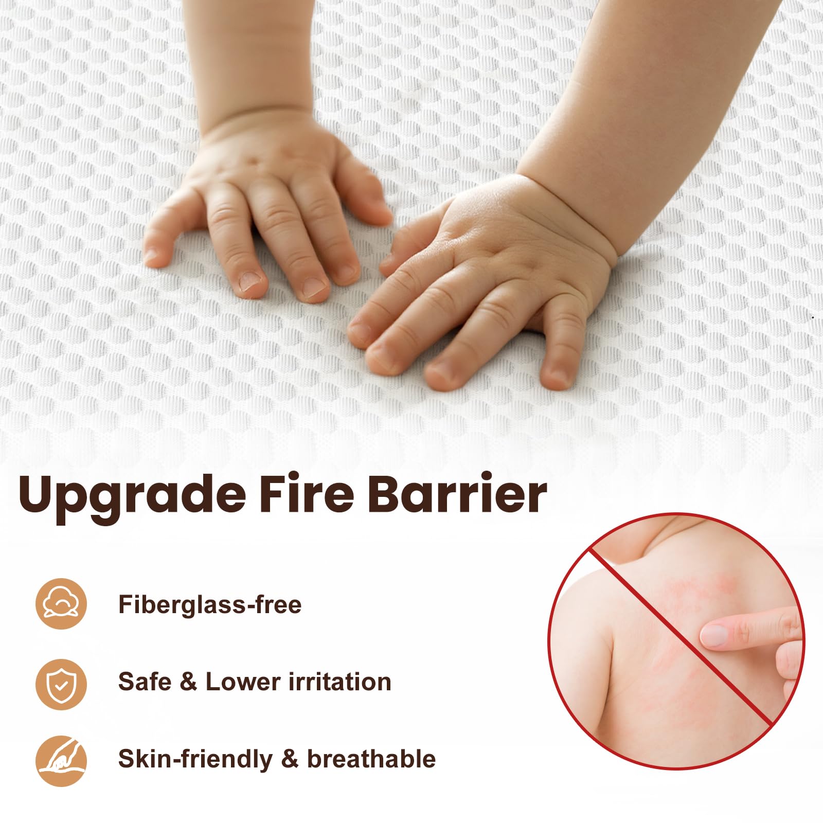 Foctance standard-crib-fit demonstrates compatibility with standard cribs and toddler beds.