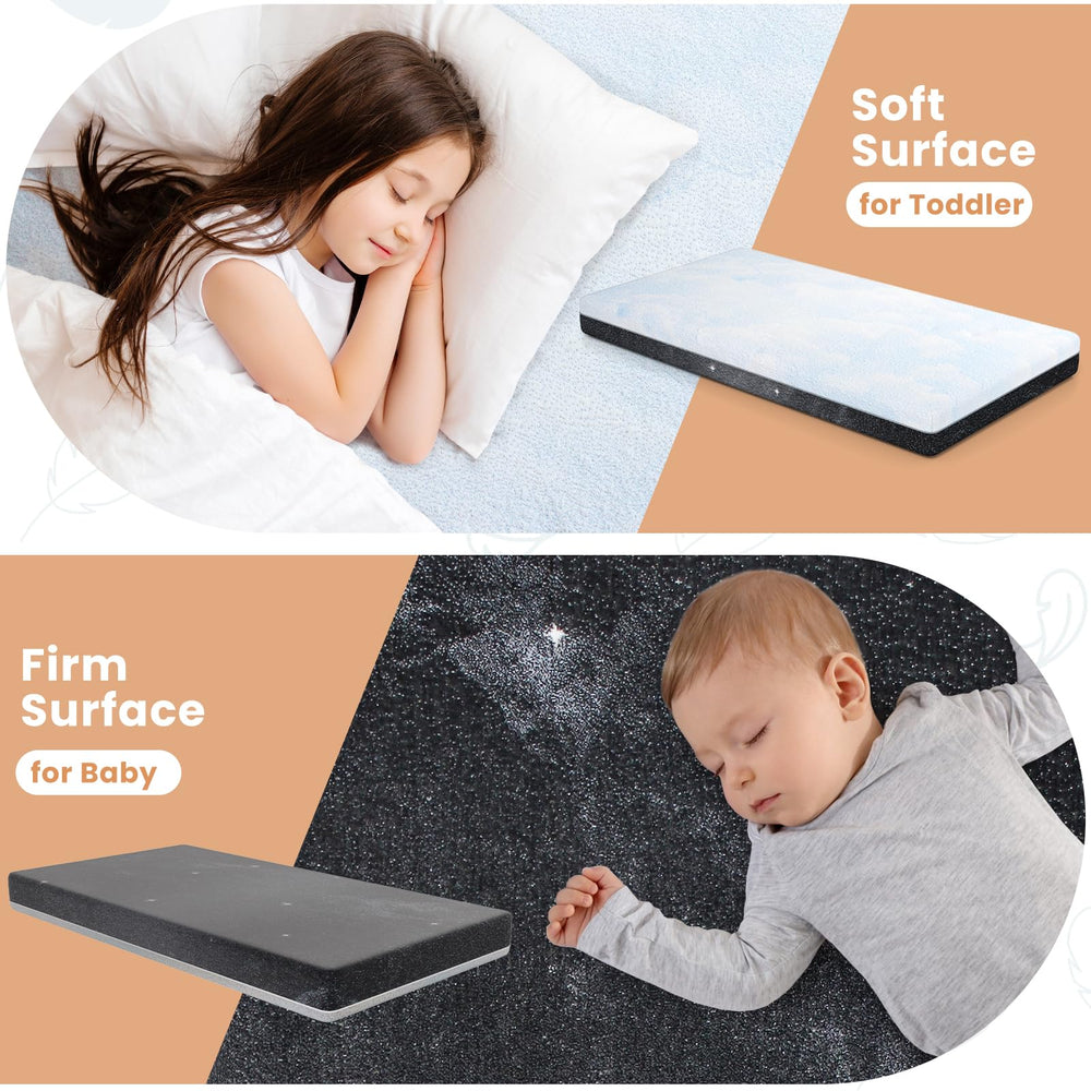 foctance crib mattress universal fit for standard cribs and convertibles