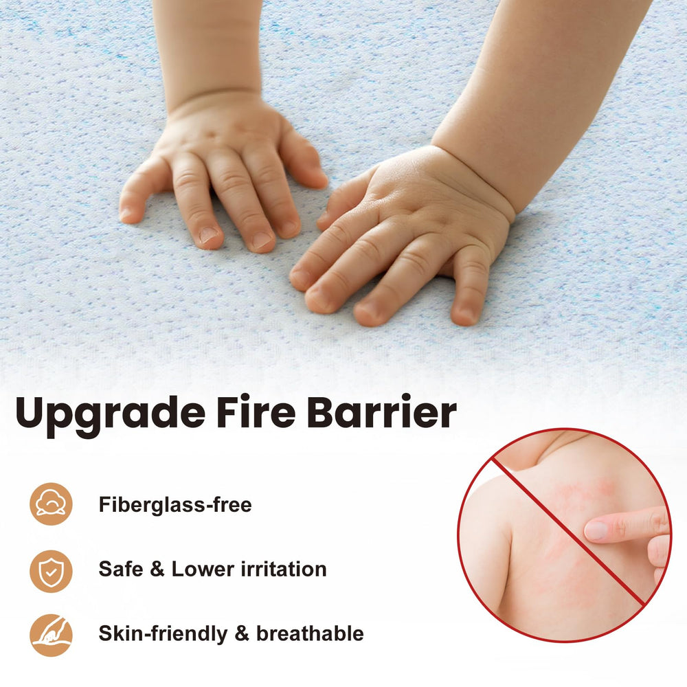 foctance crib mattress removable machine-washable cover for simple maintenance