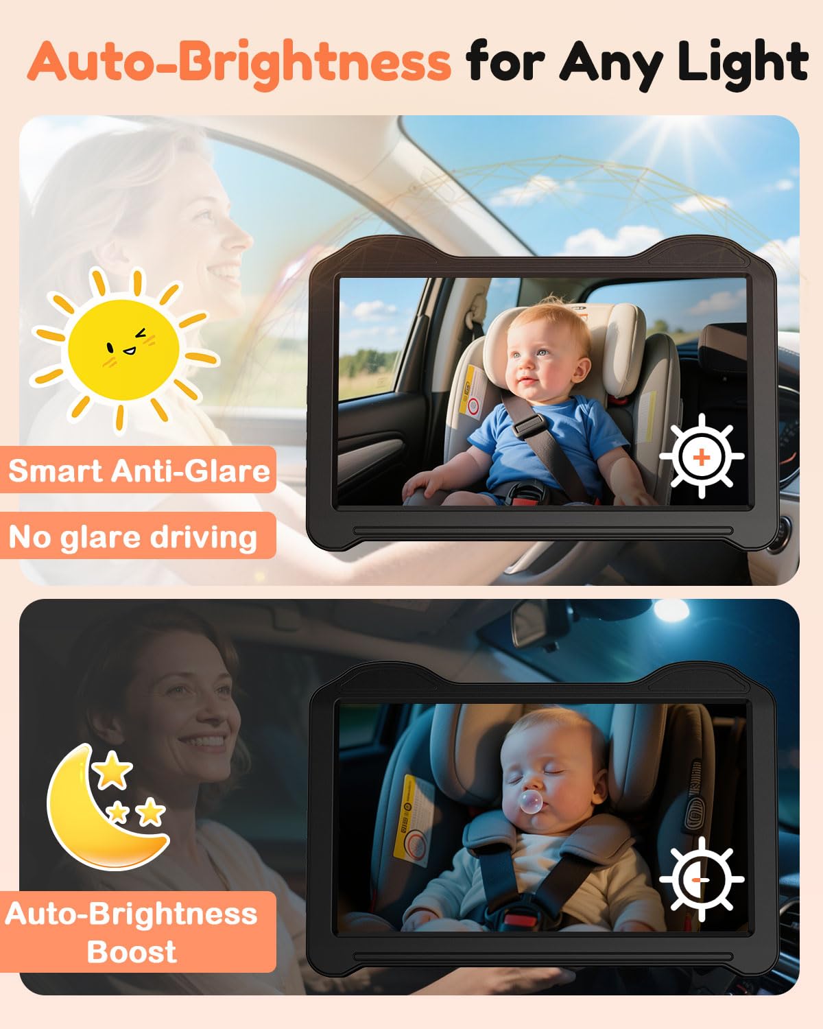 Fodkh auto brightness sensor adjusts display in changing car light