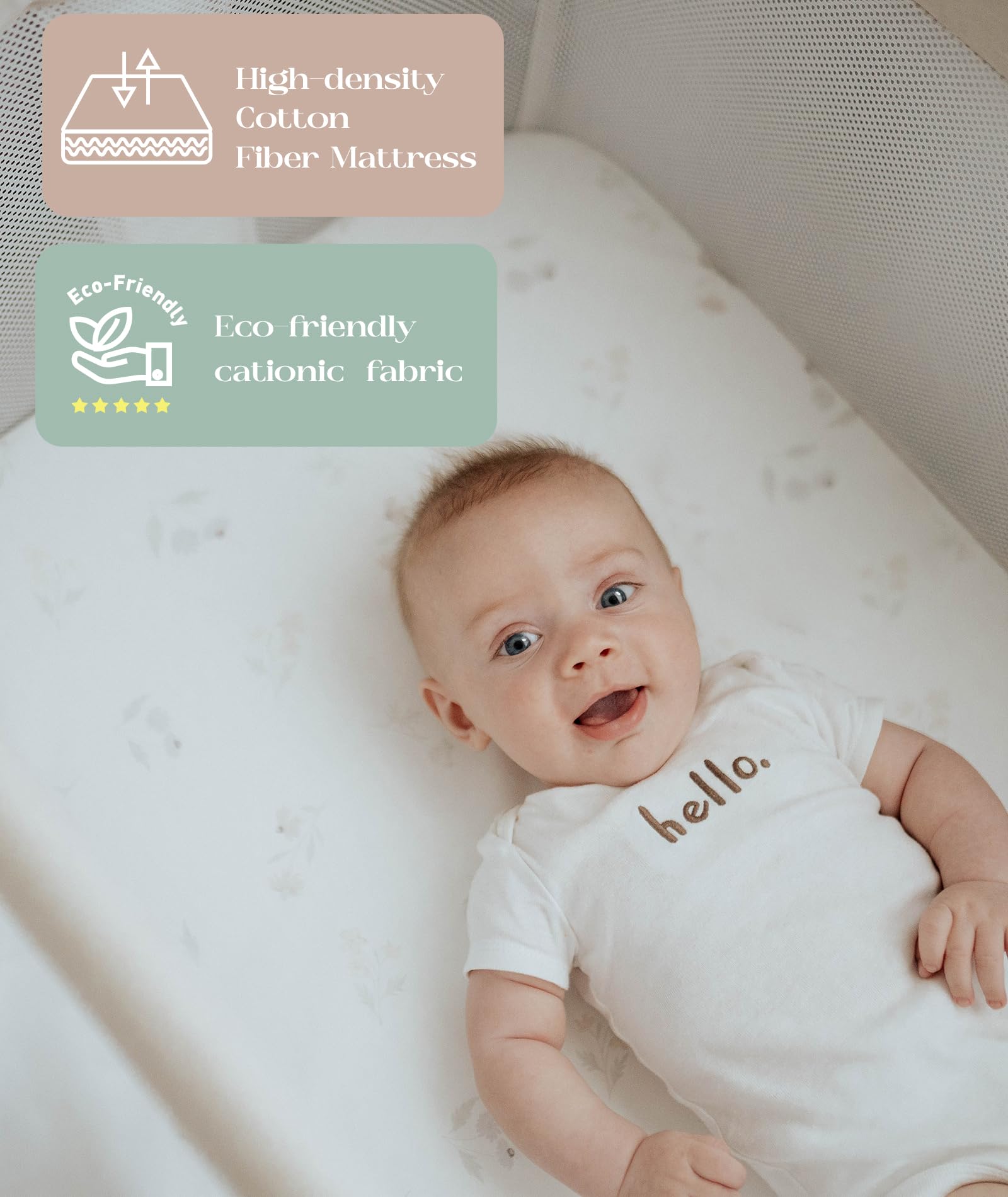 Fodoss breathable mesh promotes airflow while keeping an eye on baby