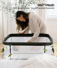 Fodoss bassinet wheels glide smoothly over carpet