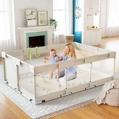 Fodoss playpen features 360-degree mesh for constant supervision.