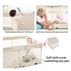 Fodoss foam-padded edges protect babies during contact.