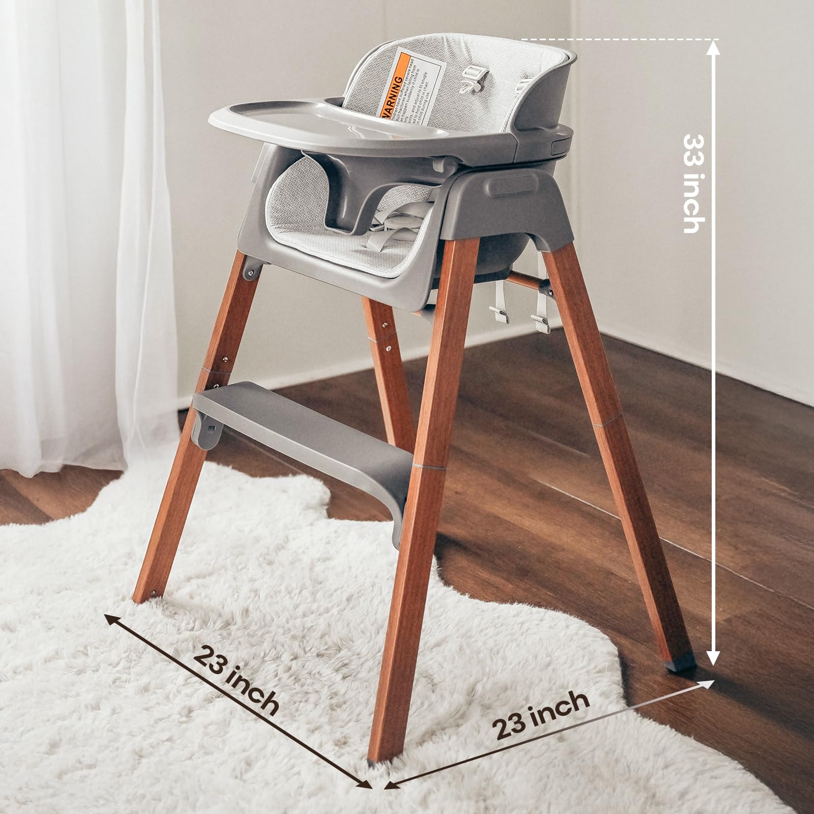 Fodoss removable 5-point harness for secure seating