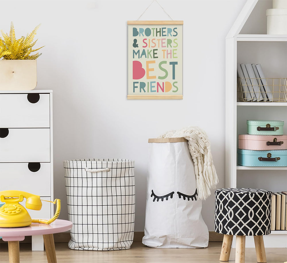 foedor kids room decor sign poster enhances playful classroom-inspired vibes.