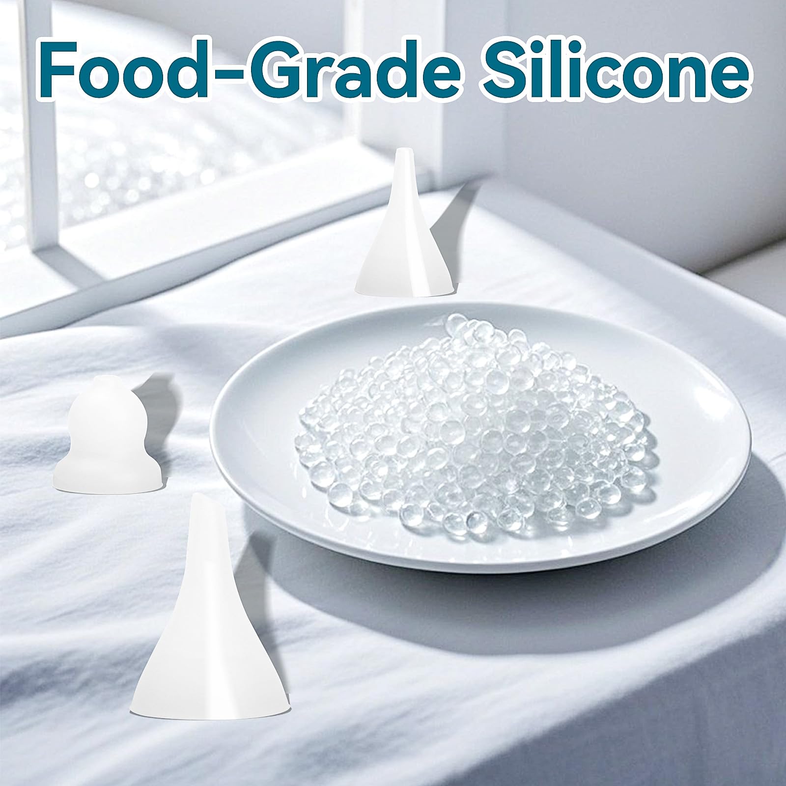 Foily flat and gourd tips suitable for various nose cleaning needs.