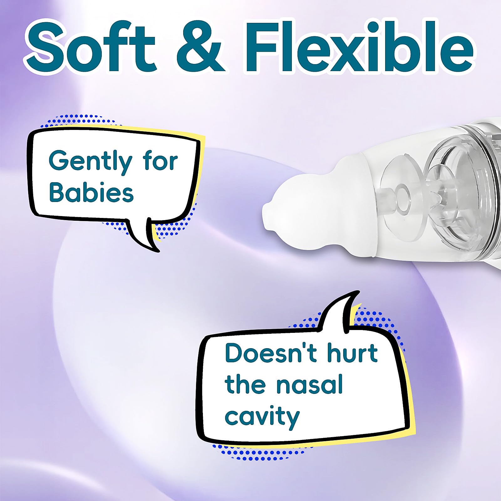 Foily funnel nozzle tips for deep cleaning in children over two years.