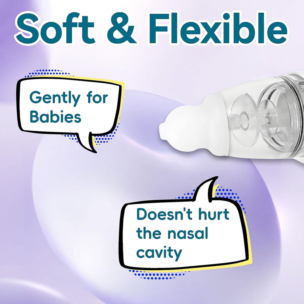 Foily funnel nozzle tips for deep cleaning in children over two years.