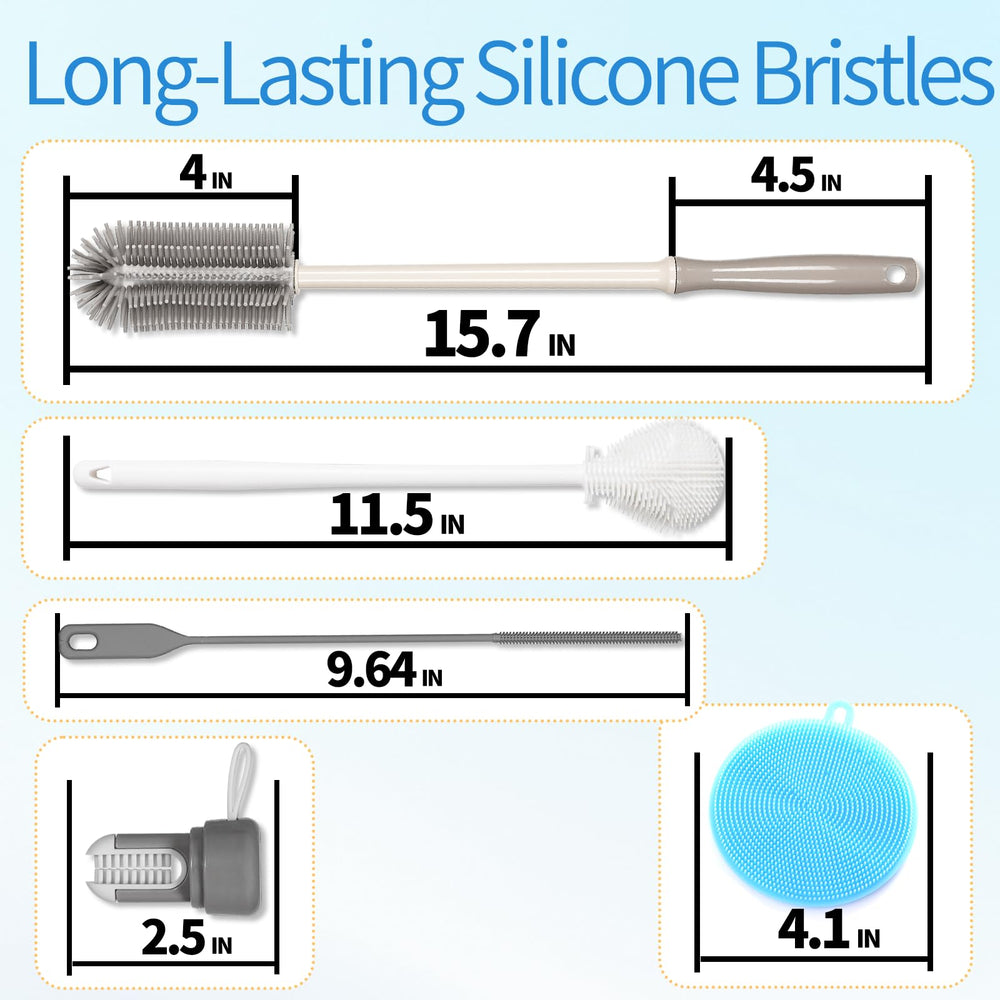 Fojaglad scratch-free silicone bristles protect glassware